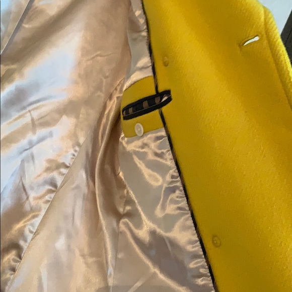 J Crew Majesty Pea Coat Golden Sun Size 2 - Picture 5 of 7